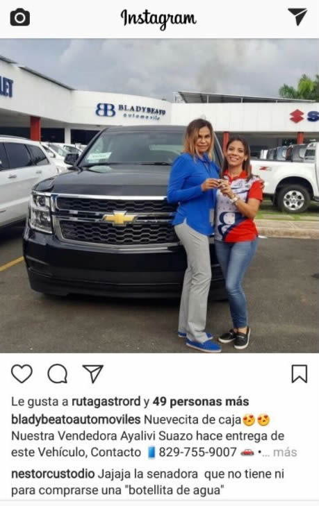 instagram nuevo vehiculo sonia mateo