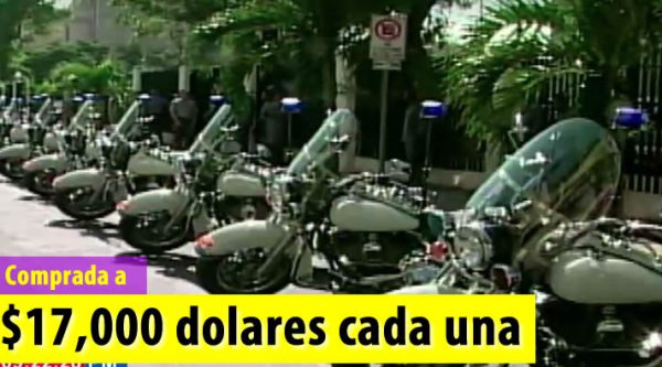 Costosas motocicletas Harley Davidson de la policía están convertidas en chatarras