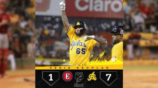 Águilas Cibaeñas le ganan a Leones del Escogido (4-12-2018)