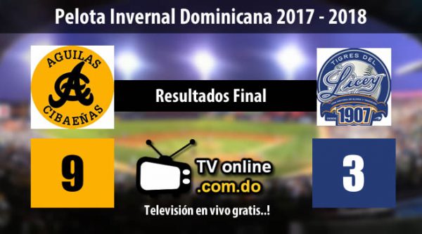 Águilas Cibaeñas derrotan a los Tigres del Licey en el primer partido