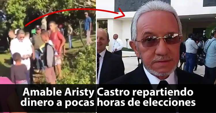 Video: Amable Aristy Castro repartiendo dinero a pocas horas de elecciones