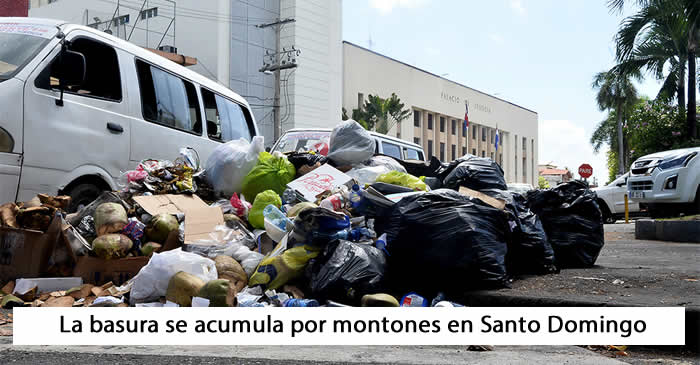 Atención «sindiquitos»:  La basura se acumula por montones en Santo Domingo