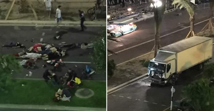 Camión choca multitud en Francia, hay 73 muertos