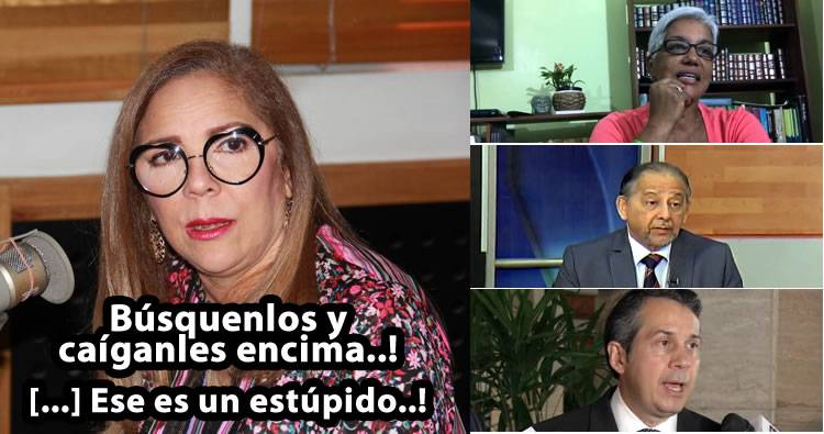 Audio de Iris Guaba mandando a atacar a Altagracia Salazar y Huchi Lora; llama estúpido a Jorge Mera