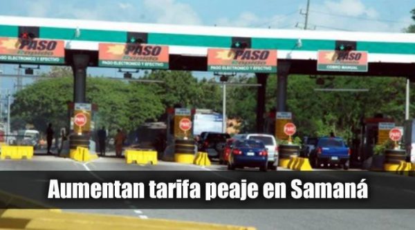 Aumentan tarifas de peajes en carretera Samaná