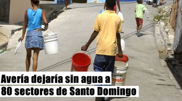 Avería dejaría sin agua a unos 80 sectores de Santo Domingo