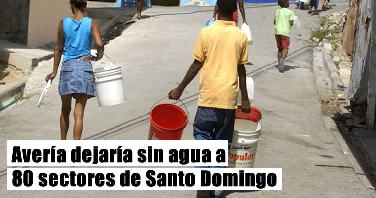 Avería dejaría sin agua a unos 80 sectores de Santo Domingo