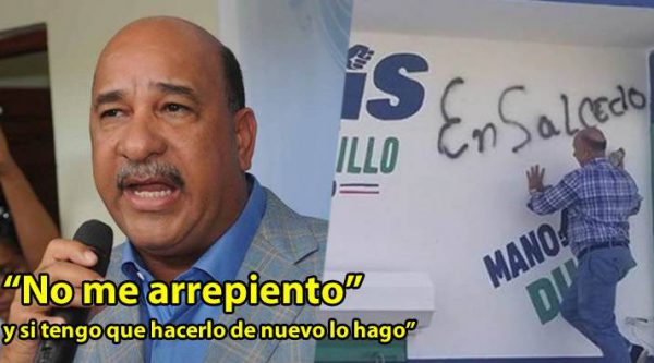 Bauta Rojas Gómez dice que no se arrepiente de haber grafiteado local de Ramfís en Salcedo