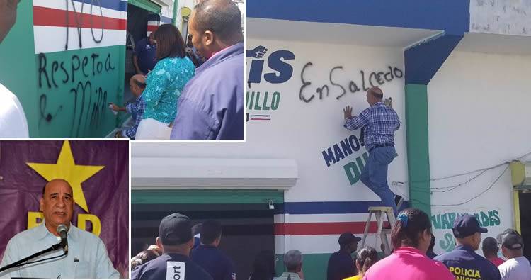 Califican como acto vandálico acción de Rojas Gómez contra local de Ramfis Trujillo