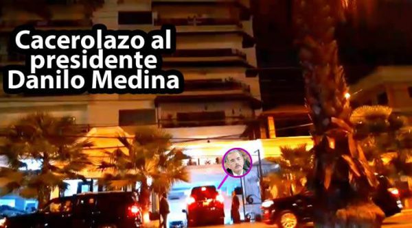 Video: Cacerolazos frente a la residencia del presidente Danilo Medina