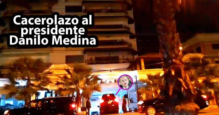 Video: Cacerolazos frente a la residencia del presidente Danilo Medina