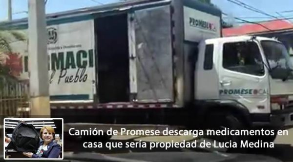 Video: Camión de Promese descarga medicamentos en casa que sería propiedad de Lucia Medina [CDN]