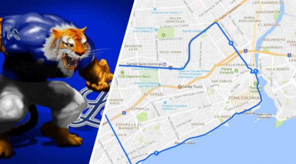 Mapa Caravana de los Tigres del Licey