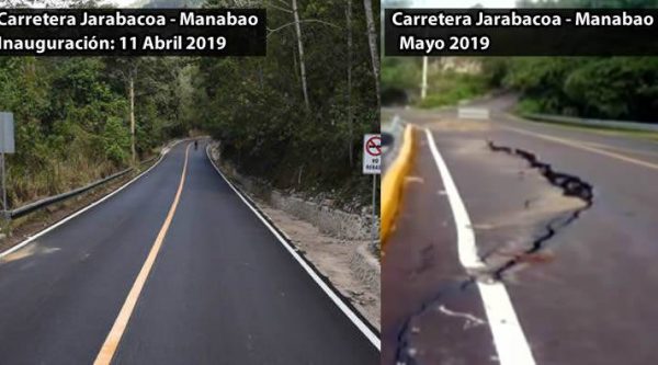 Carretera recién inaugurada Jarabacoa-Manabao presenta deterioro