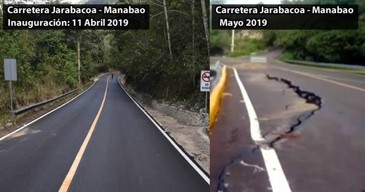 Carretera recién inaugurada Jarabacoa-Manabao presenta deterioro