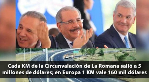 Cada Km de la Circunvalación de la Romana costó 32 veces más que lo que cuesta en Europa