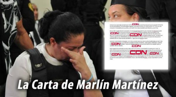 Marlín Martínez envía carta a los medios