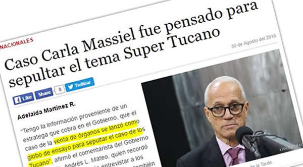 Dicen caso Carla Massiel es estrategia para sepultar tema Súper Tucano