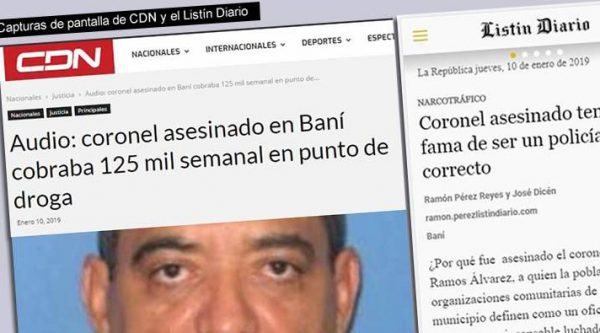 CDN revela coronel asesinado cobraba peaje en punto de droga de Bani