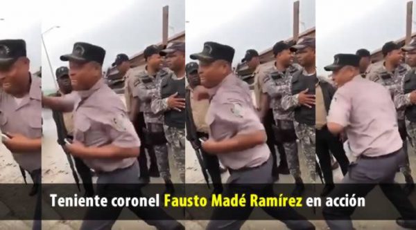 Suspenden teniente coronel que «le cayó a trompadas» a hombre en los frailes