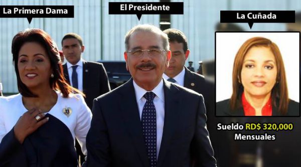 Cuñada de Danilo Medina cobra RD$ 320,000 en la CDEEE