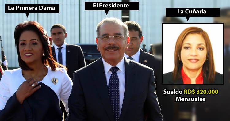 Cuñada de Danilo Medina cobra RD$ 320,000 en la CDEEE
