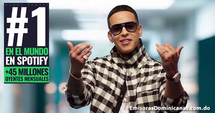 Daddy Yankee el Número 1 en Spotify a nivel mundial
