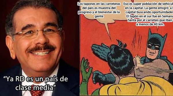 Danilo Medina dice que “Ya RD es un país de clase media por los tapones y porque la gente consume carne”