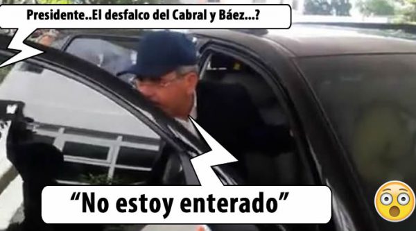 Video: Danilo Medina dice que no esta enterado del desfalco en el Cabral y Báez