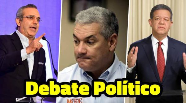 ANJE propone debate entre Gonzalo Castillo, Luis Abinader y Leonel Fernández