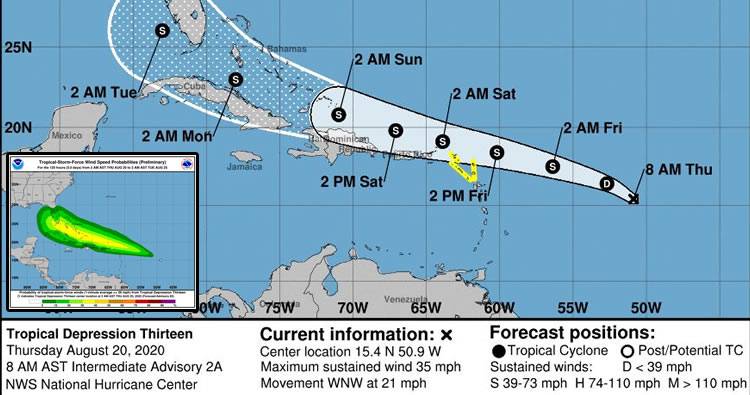 Dos ondas tropicales podrían convertirse en ciclones en el Caribe