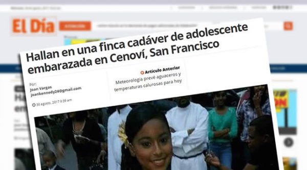 La Policía niega hayan encontrado cadáver de menor desaparecida en Cenoví