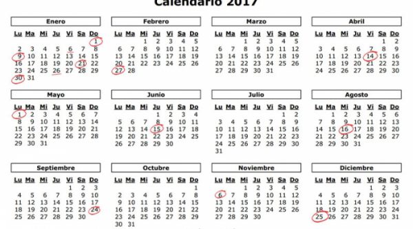 imagen dias feriados 2017 republica dominicana