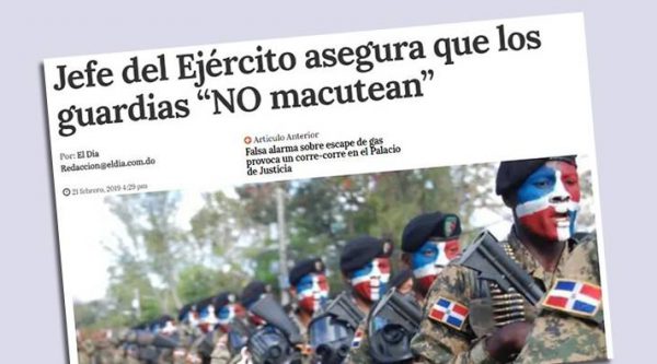 Jefe del Ejército dice que los guardias “NO macutean”