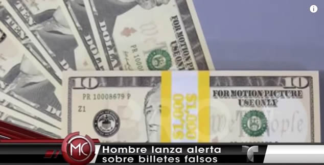 Video: Dolares falsos están rodando en EE.UU [Al Rojo Vivo]