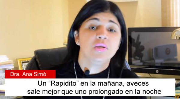 La Dra. Ana Simó explica el tiempo que debe durar el acto sexual