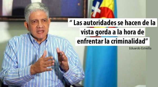 Eduardo Estrella atribuye incremento de criminalidad a la falta control y la impunidad