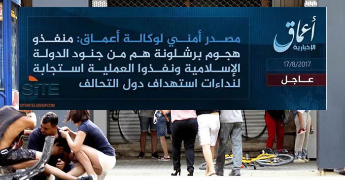 Estado Islámico se adjudica ataque en Barcelona