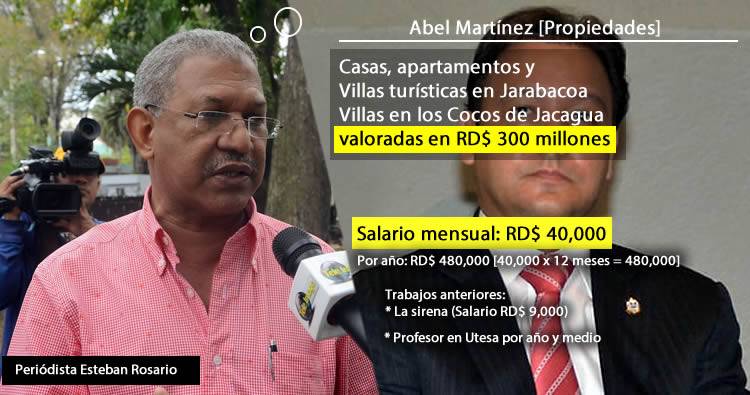 Periódista Esteban Rosario dice Abel Martínez no puede justificar propiedades de 300 millones, ganando 40 mil mensual