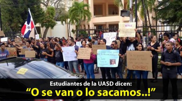 Estudiantes de la UASD se unen a protestas por ‘intento fraude electoral’