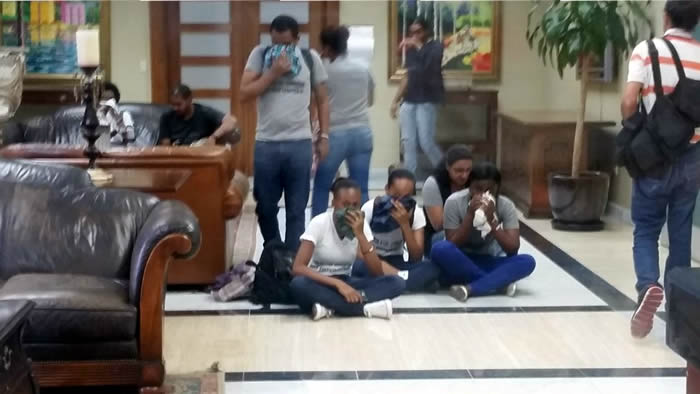 Estudiantes de la UASD ocupan Procuraduría en reclamo de nombre de involucrados en caso Odebrecht