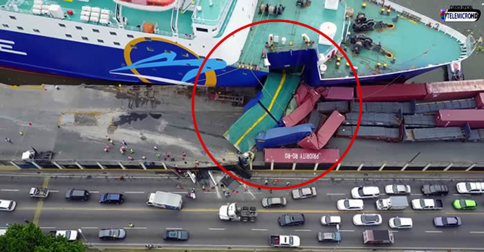 La falla provocó accidente en ferry (video incluído)
