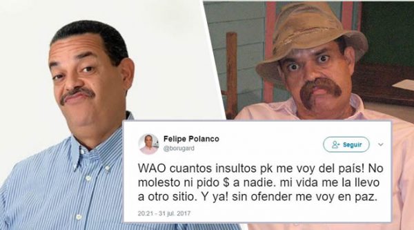 Felipe Polanco “Boruga” se va de RD por delincuencia, la inseguridad y el engaño de un banco