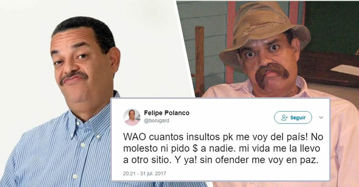Felipe Polanco “Boruga” se va de RD por delincuencia, la inseguridad y el engaño de un banco