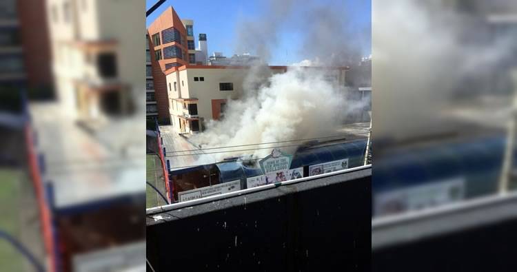 Video: Incendio en colegio New Horizons de la Sarasota