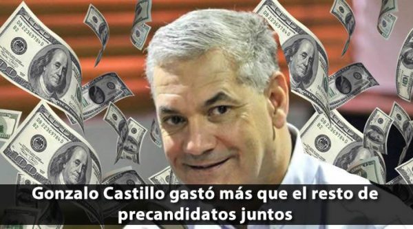 Gonzalo Castillo gastó más que el resto de precandidatos juntos