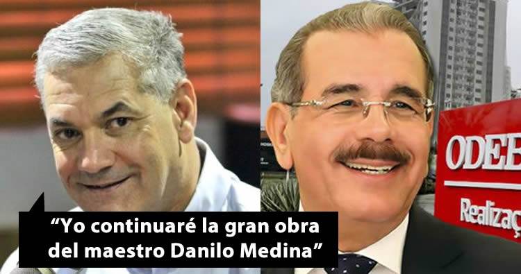 Gonzalo Castillo dice que continuara la gran obra del maestro Danilo Medina