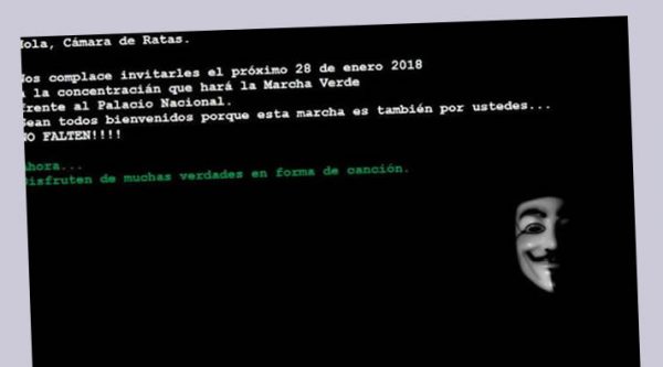 Hackean página de Cámara de Diputados y la llaman “cámara de ratas”