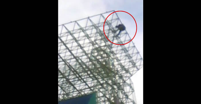 Video: Hombre amenaza con lanzarse de la torre de Megacentro
