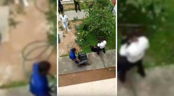 Hombre acusado de robo se lanza del segundo piso Palacio de Justicia de La Romana